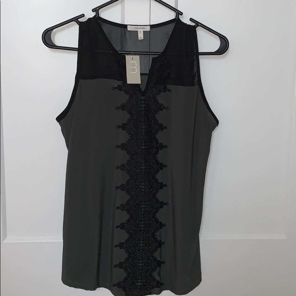 Maurices black and grey women’s tank